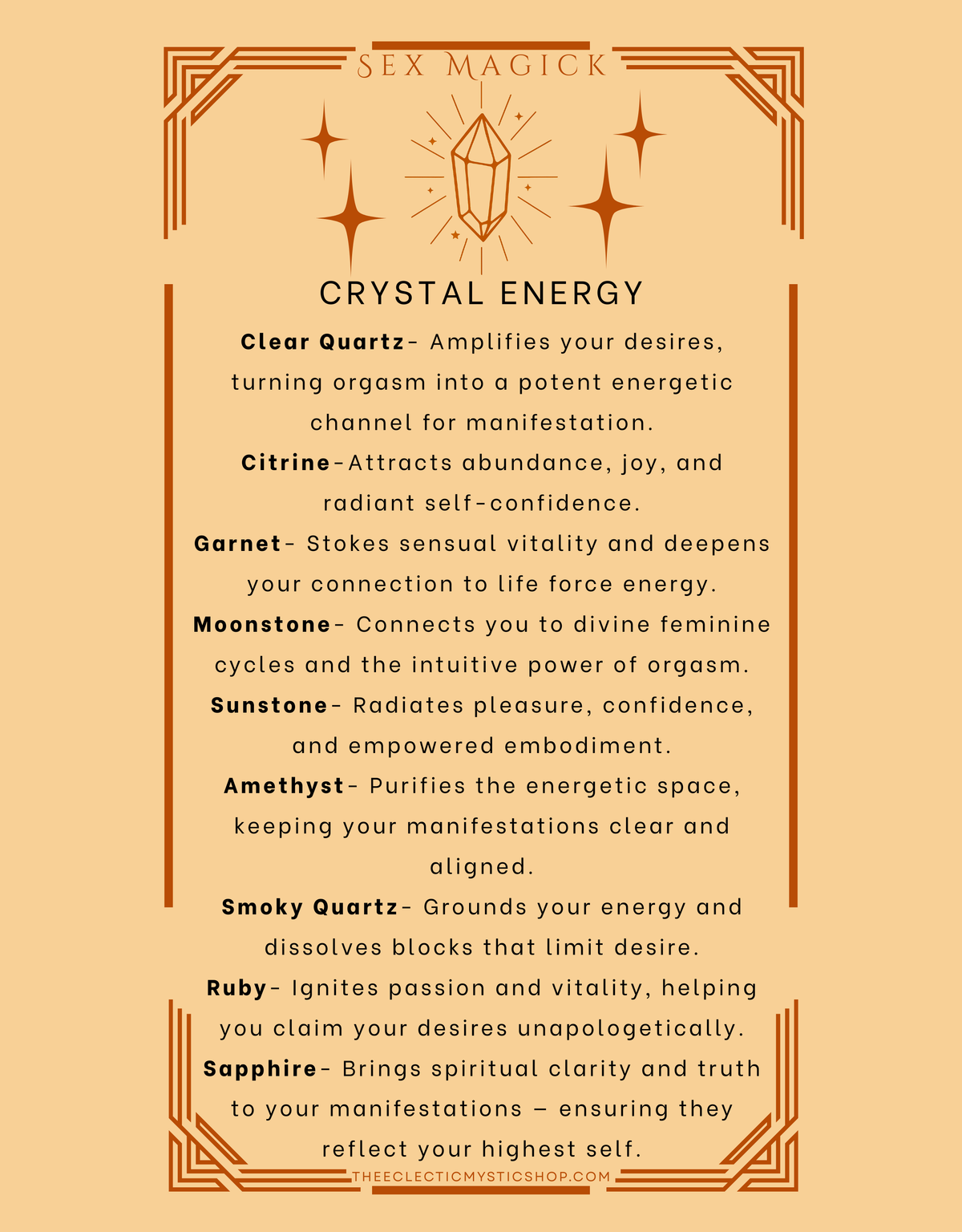 Sex Magick Intention Oil