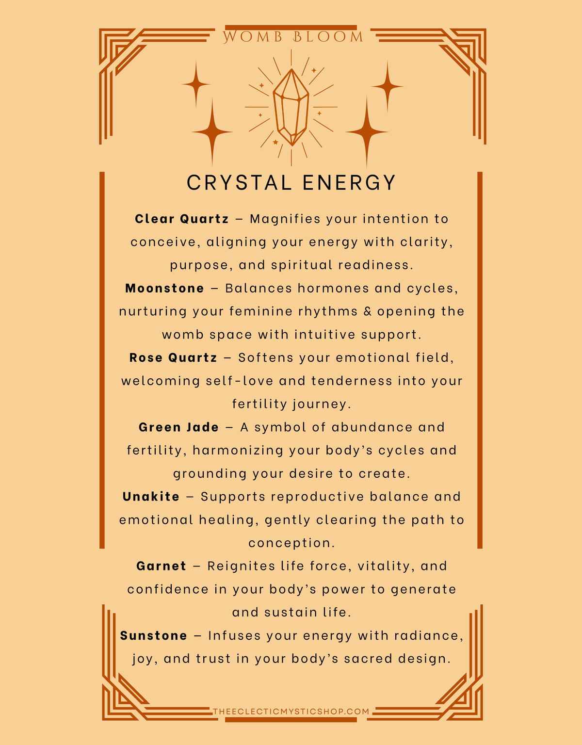 Womb Bloom Fertility Intention Oil