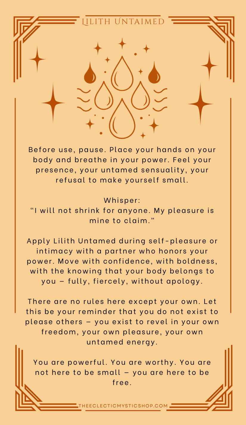 Lilith 8oz – Feminine Power & Sexual Confidence