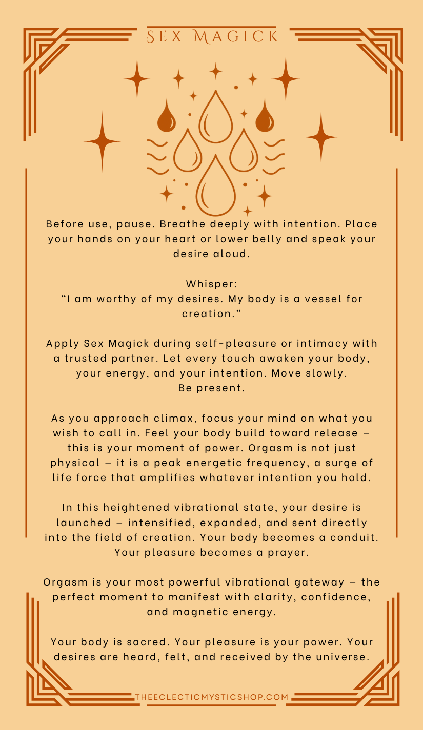 Sex Magick 8oz – Manifestation & Spiritual Pleasure